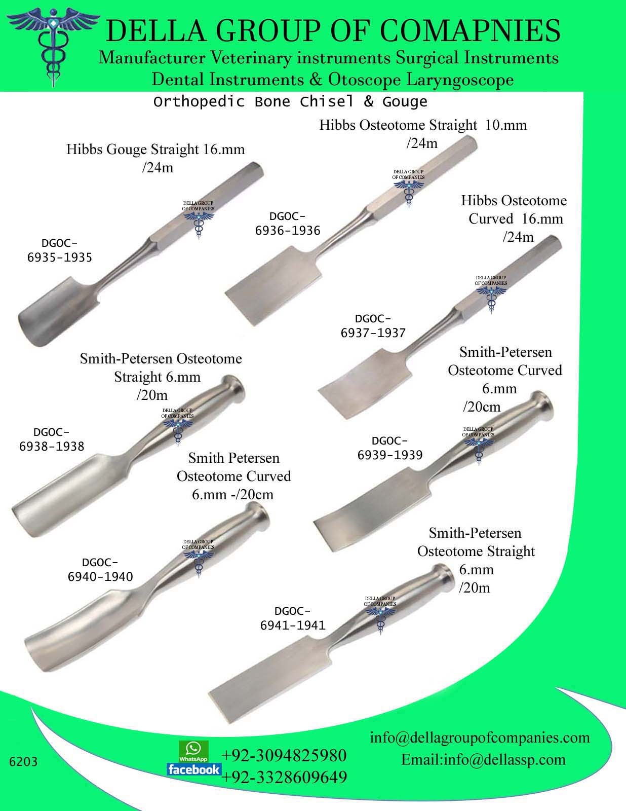 Orthopedic Bone Chisel & Gouge